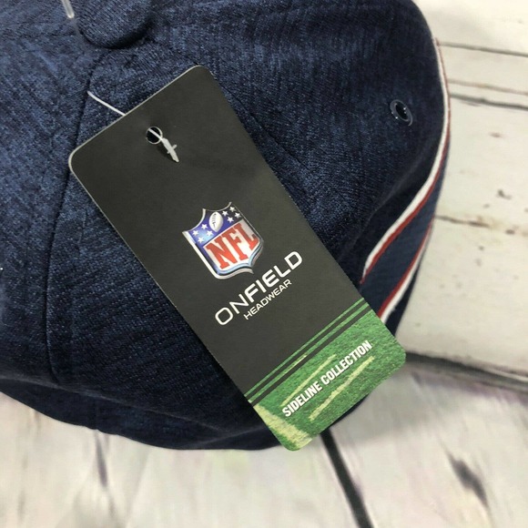 Patriots New Era 39Thirty Blue Gray Flex Fit Hat - Picture 4 of 11